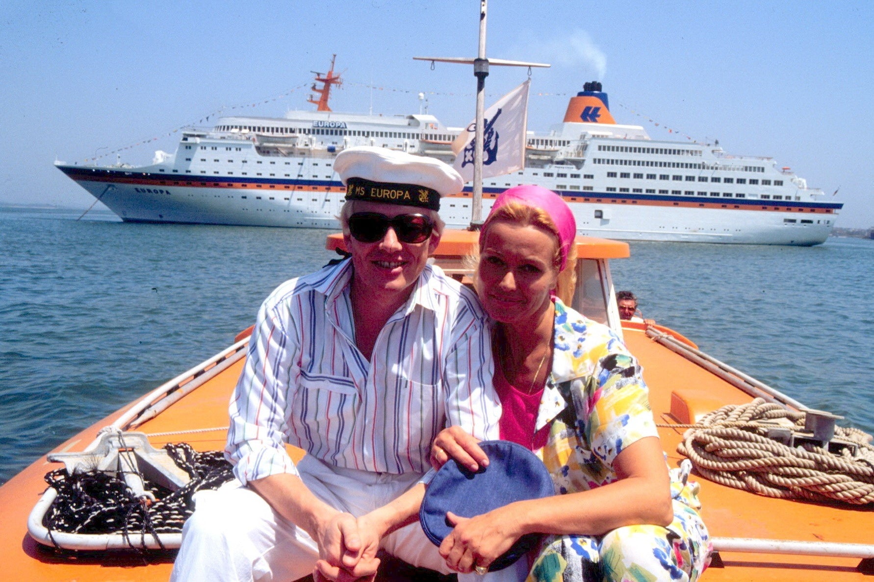 Heino und Ehefrau Hannelore auf Ostasien-Kreuzfahrt 1986