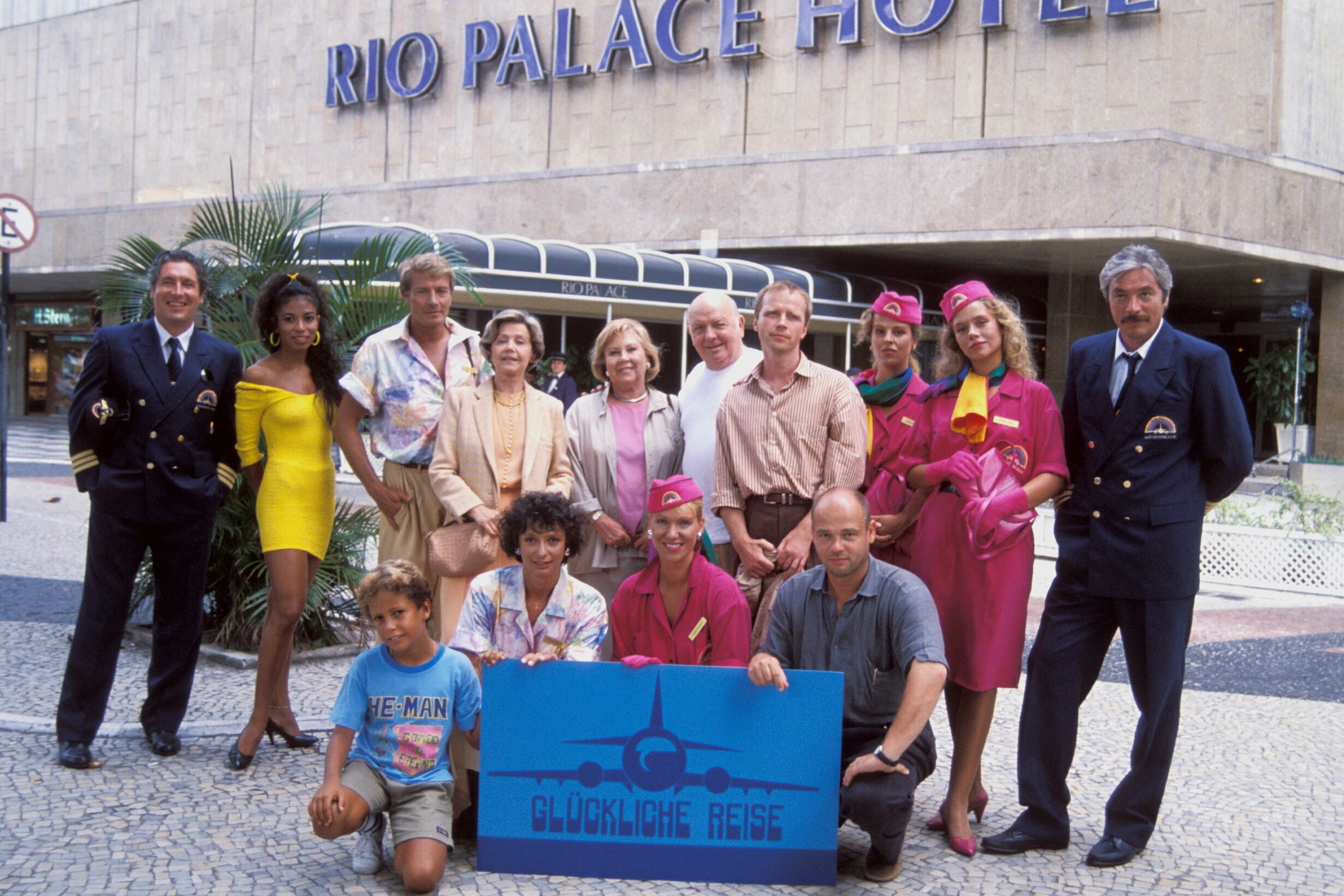 Team der Pro7-Serie "Glückliche Reise" in Rio de Janeiro 1991