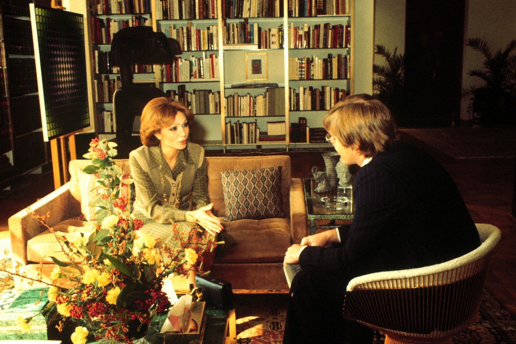 Farah Diba mit Peter Bischoff in Teheran 1976