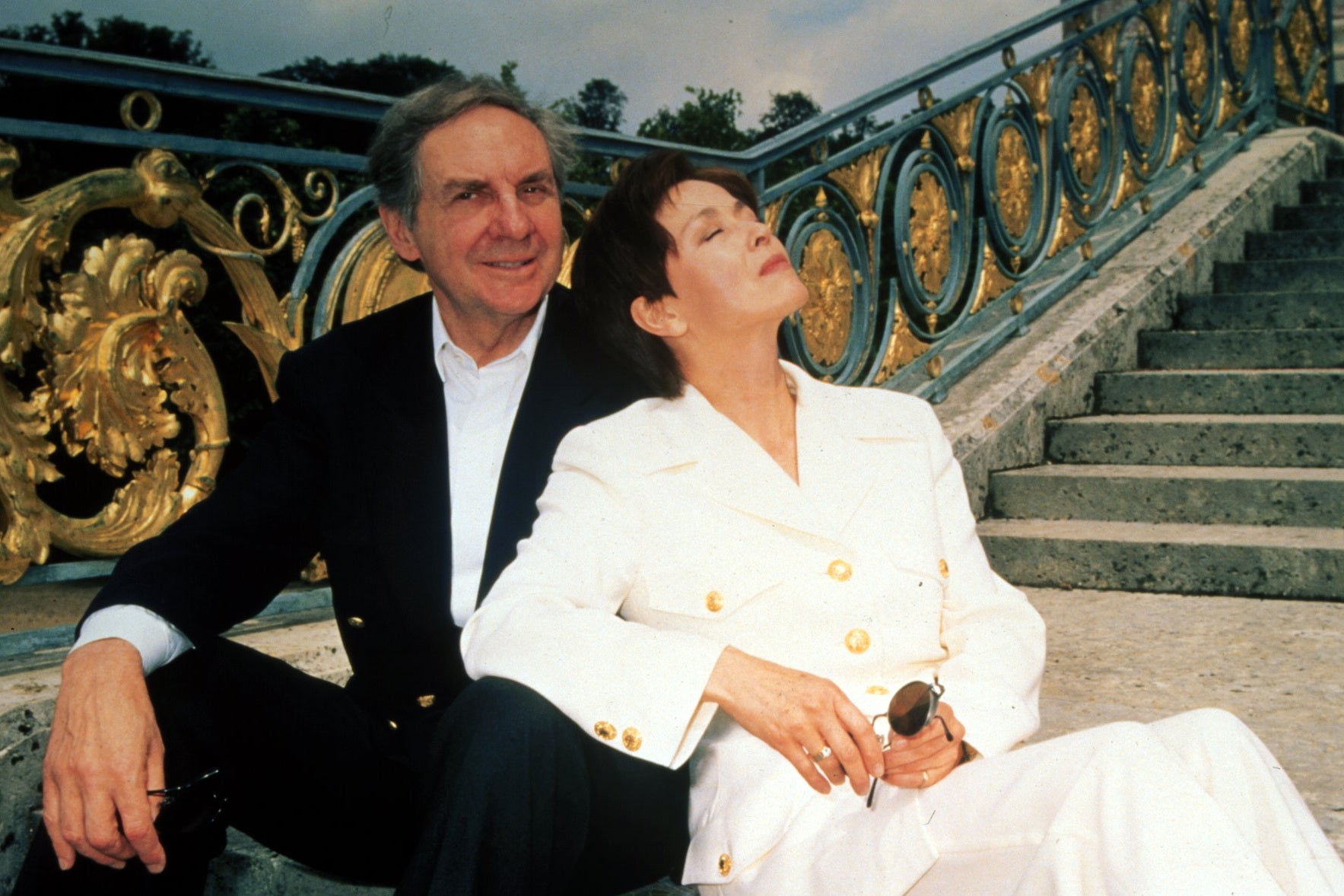 Harald Juhnke mit Ehefrau Susanne in Paris 1997