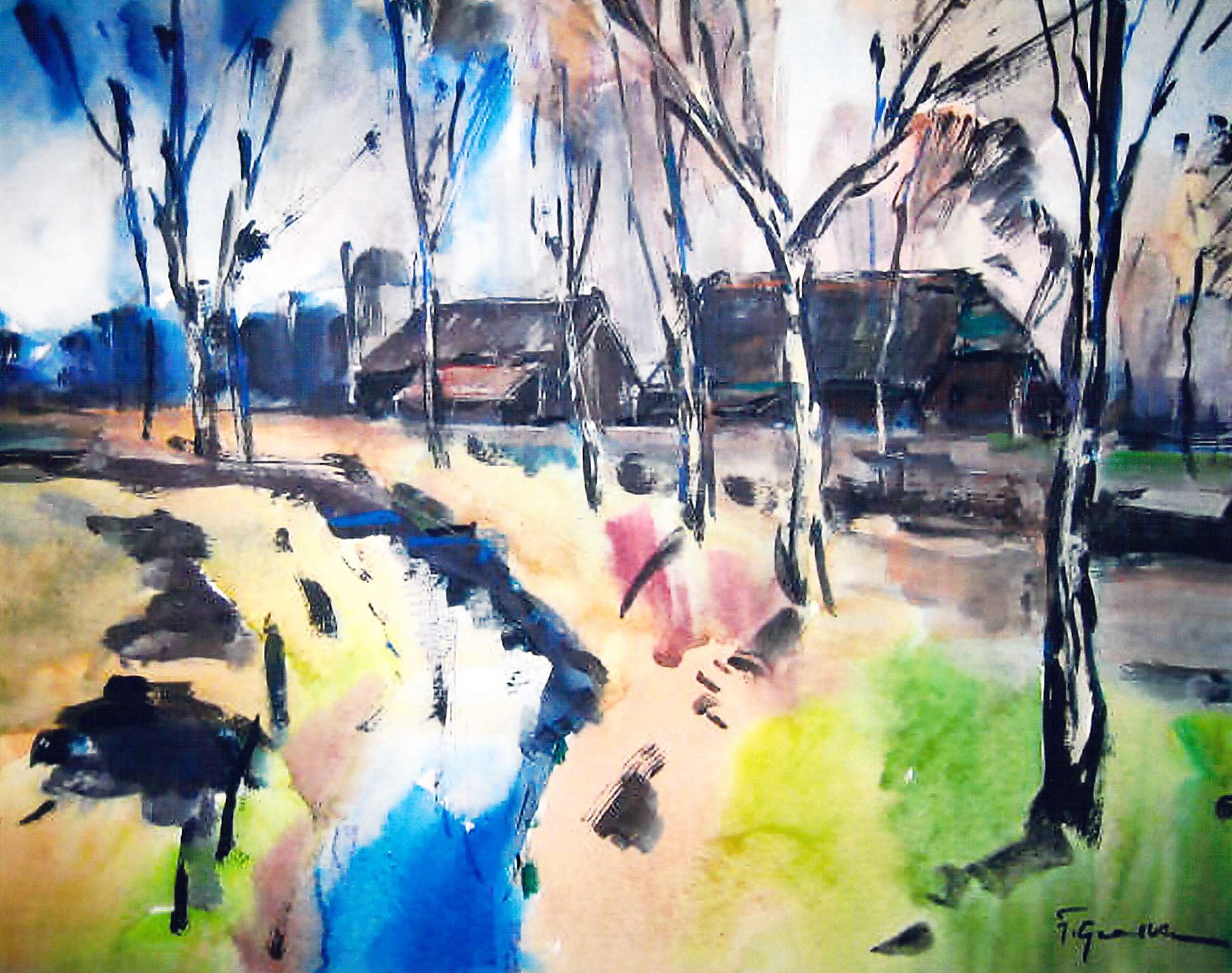 Birken am Moorgraben