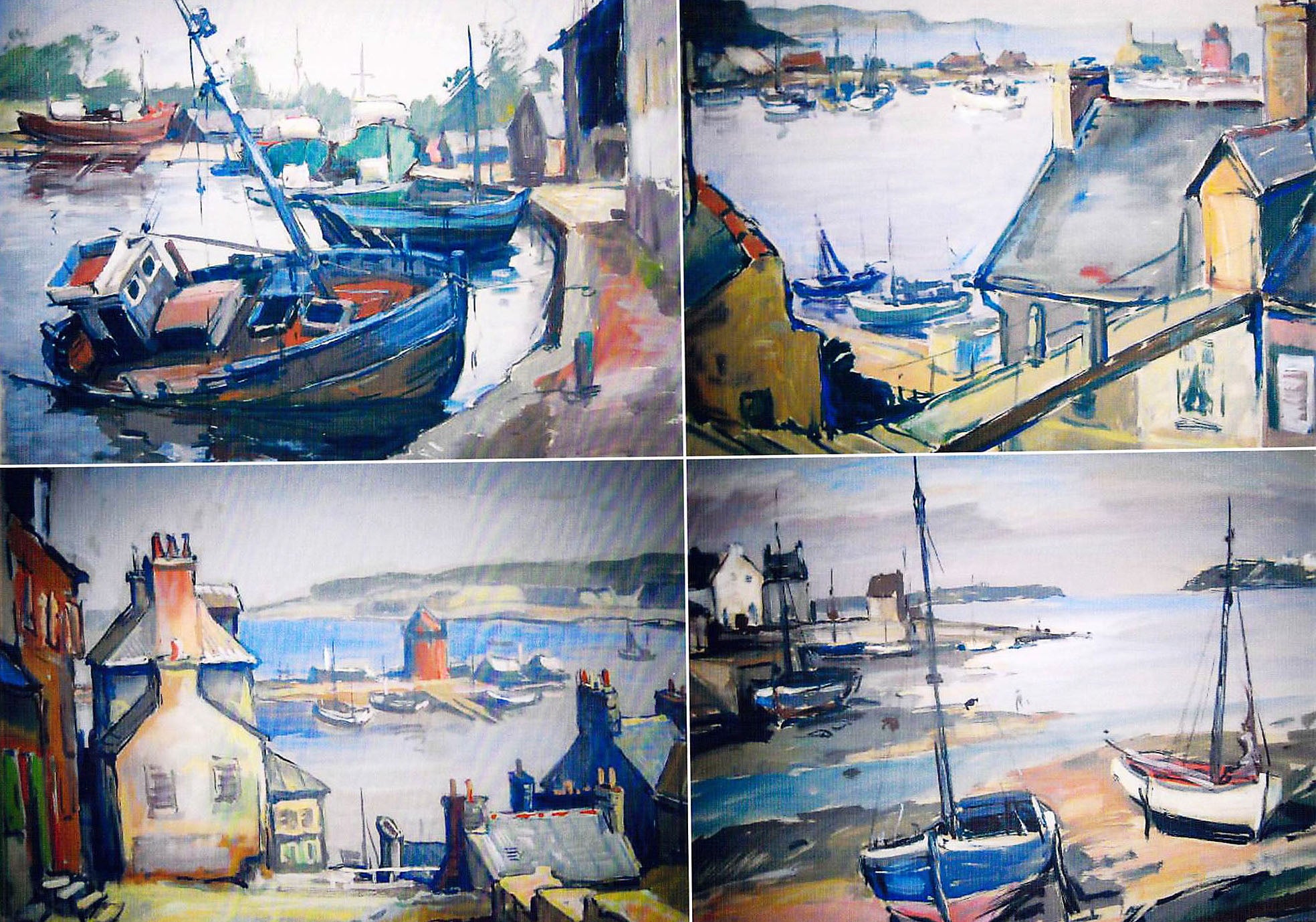 Kleine Häfen in der Bretagne