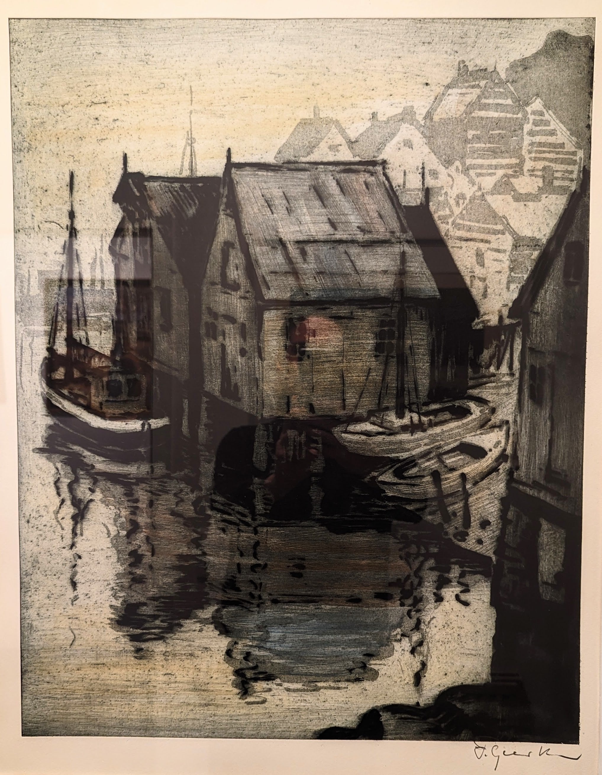 Lagerhäuser im Hafen