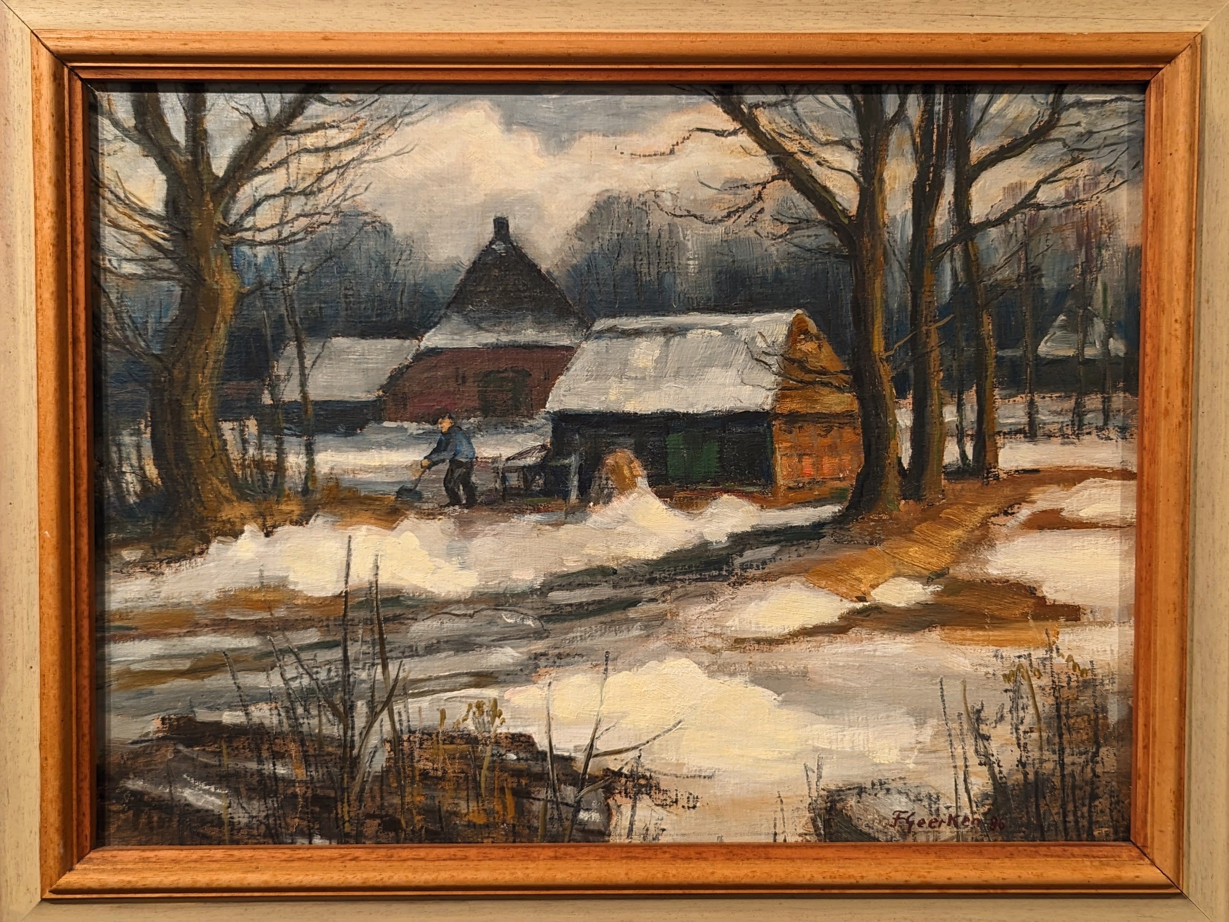 Winterliches Gehöft