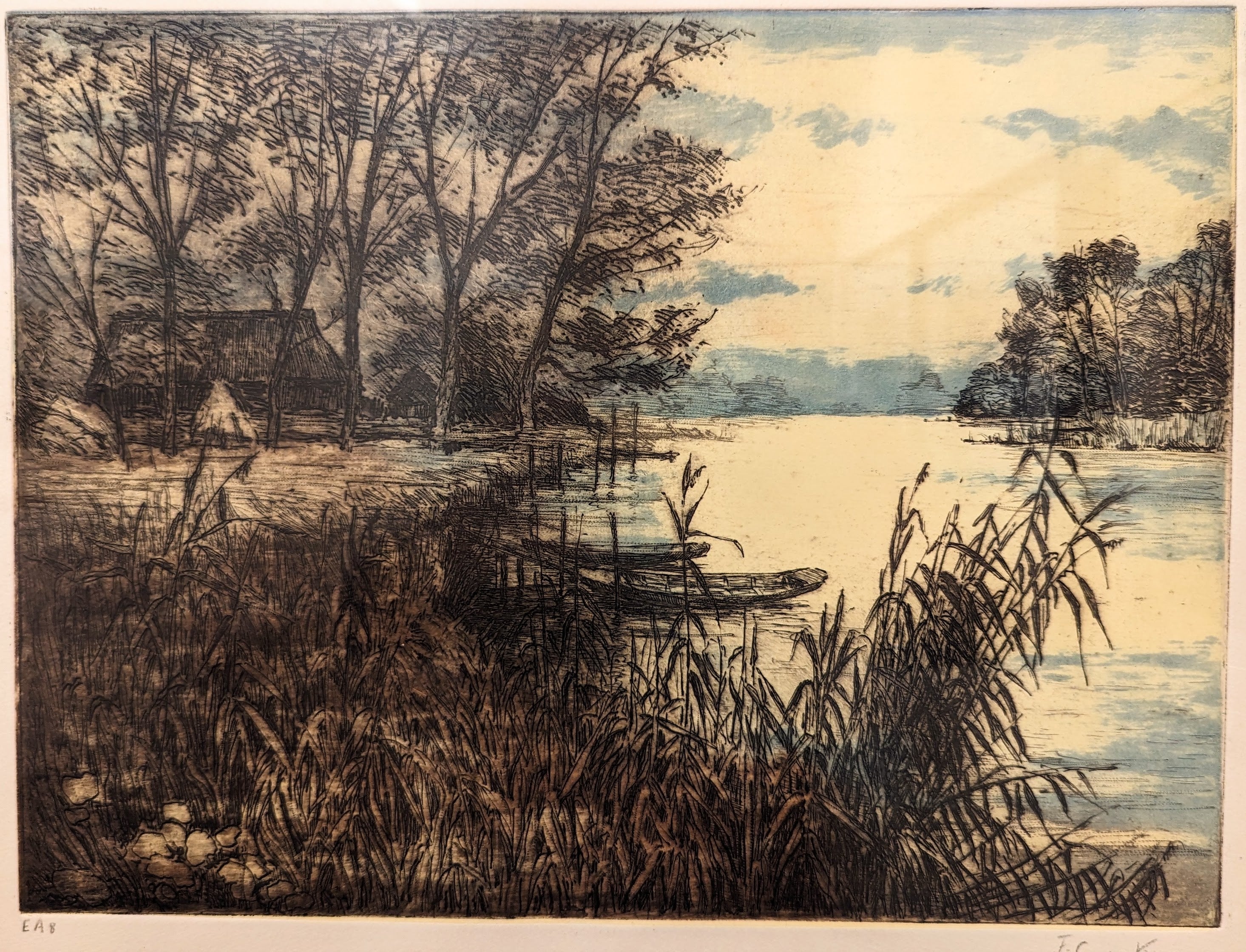 Fischerboote an der Wümme